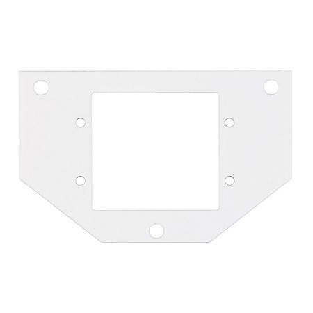 HUBBELL WIRING DEVICE-KELLEMS Recessed 10" Series, Sub Plate, 1/2 Perimeter, (2) Extron® MAAP Opening S1R10PSPV